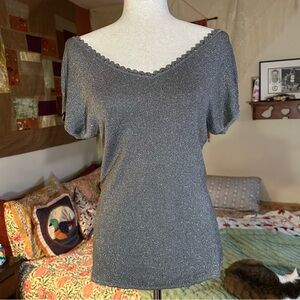 Elegant Gray Women's Top